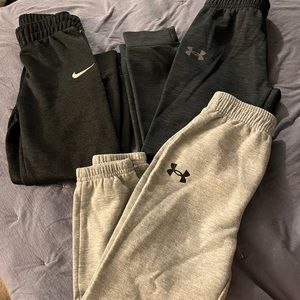 Lot Under Armour and Nike boys 6 joggers
